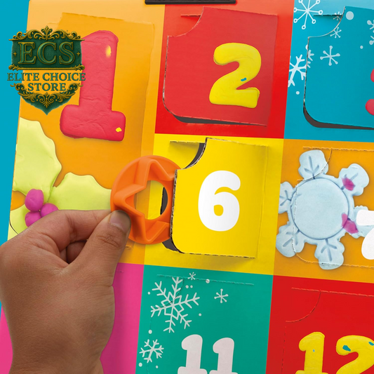Play-Doh Holiday Advent Calendar for Kids 3 and Up, 24 Day Countdown, Multiple Surprise Gifts behind Each Door, Arts & Crafts