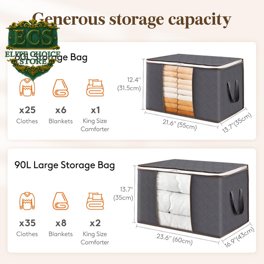 Organize Your Space with Lifewit's 6 Pack Foldable Storage Bins! Perfect for Clothes, Blankets, and More! 🧺✨ #HomeOrganization #StorageSolutions