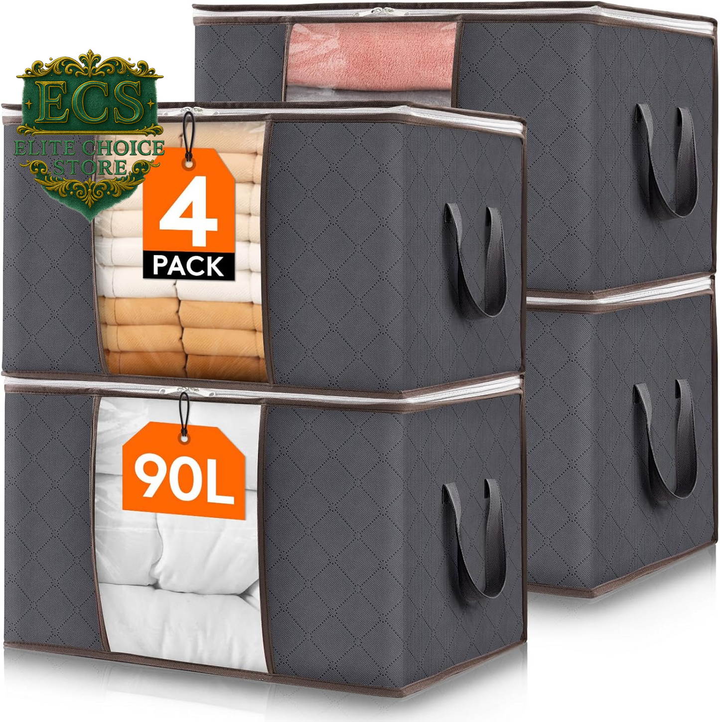 Organize Your Space with Lifewit's 6 Pack Foldable Storage Bins! Perfect for Clothes, Blankets, and More! 🧺✨ #HomeOrganization #StorageSolutions