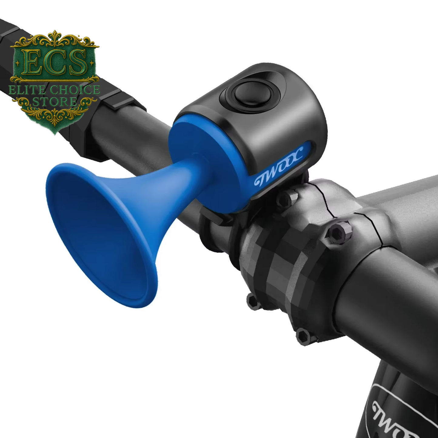 TWOOC Bicycle Electronic Horn Loud Warning Sound CR2032 Battery 120Db IPX4 Waterproof Suitable for Road and Mountain Bike