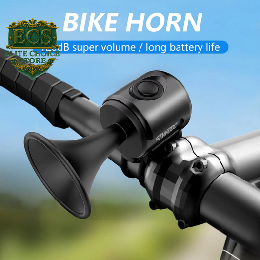 TWOOC Bicycle Electronic Horn Loud Warning Sound CR2032 Battery 120Db IPX4 Waterproof Suitable for Road and Mountain Bike