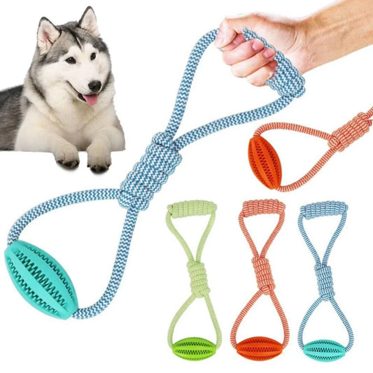 Natural Rubber Interactive Chew Toy and Food Dispenser for Golden Retrievers - Ideal for Dental Health and Teething Training
