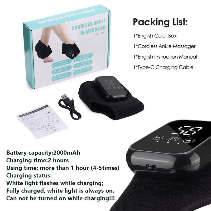 Cozy Up Your Feet Anywhere! 🌟 Rechargeable Electric Heated Foot Massager & Warmer for Ultimate Relaxation! 🦶💖