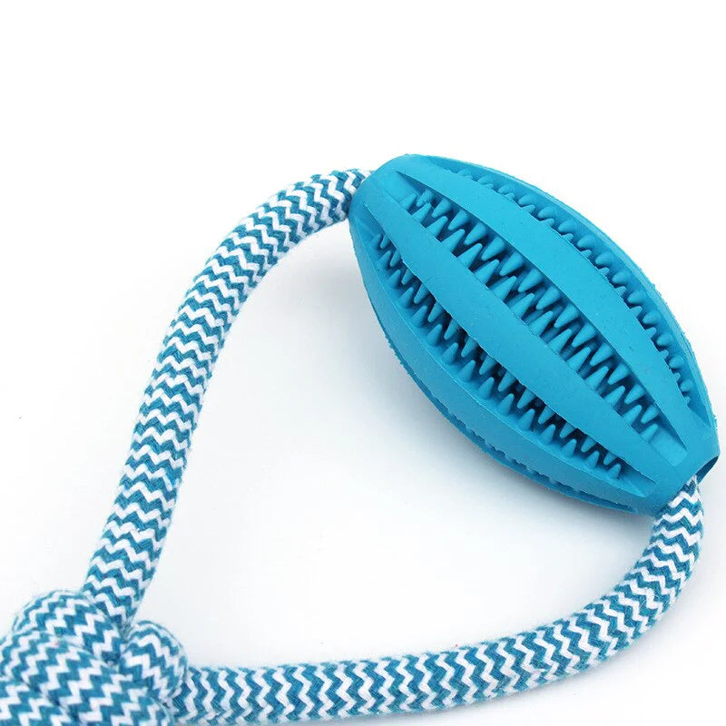 Natural Rubber Interactive Chew Toy and Food Dispenser for Golden Retrievers - Ideal for Dental Health and Teething Training