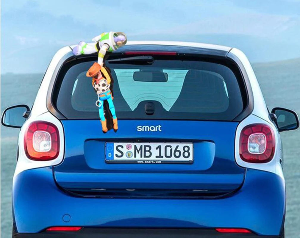 Hot Toy Story Sherif Woody Buzz Lightyear Car Dolls Plush Toys outside Hang Toy Cute Auto Accessories Car Decoration 25/35/45CM