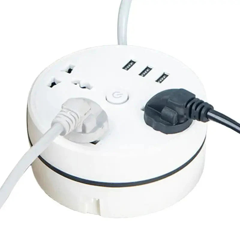 EU Plug Smart Home Power Strip with USB Ports and Fast Charging Capability