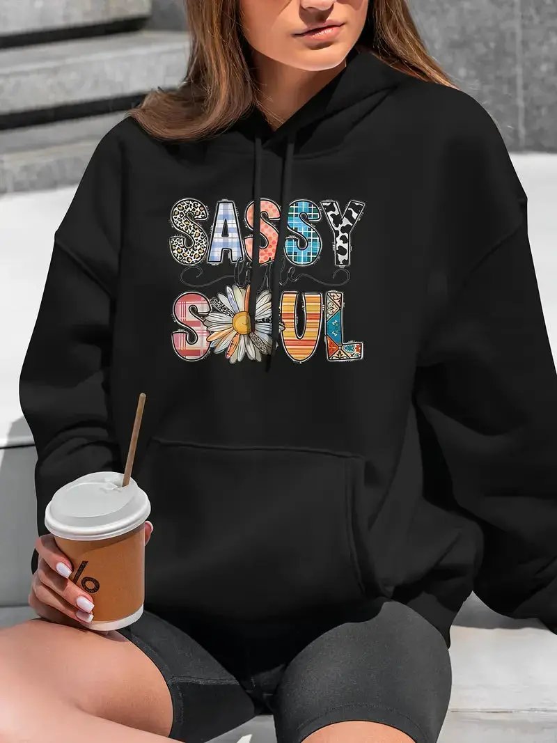 Embroidered Hooded Sweatshirt