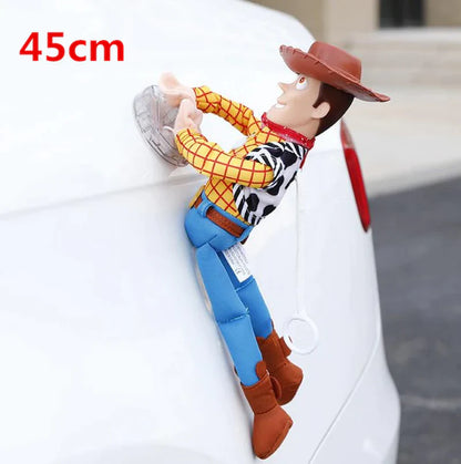 Hot Toy Story Sherif Woody Buzz Lightyear Car Dolls Plush Toys outside Hang Toy Cute Auto Accessories Car Decoration 25/35/45CM