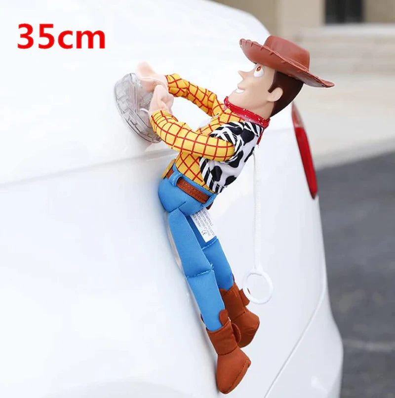 Hot Toy Story Sherif Woody Buzz Lightyear Car Dolls Plush Toys outside Hang Toy Cute Auto Accessories Car Decoration 25/35/45CM