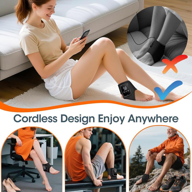 Cozy Up Your Feet Anywhere! 🌟 Rechargeable Electric Heated Foot Massager & Warmer for Ultimate Relaxation! 🦶💖