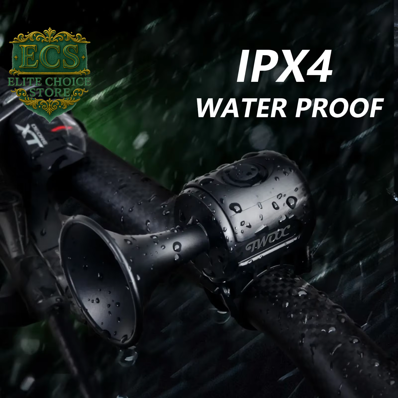 TWOOC Bicycle Electronic Horn Loud Warning Sound CR2032 Battery 120Db IPX4 Waterproof Suitable for Road and Mountain Bike