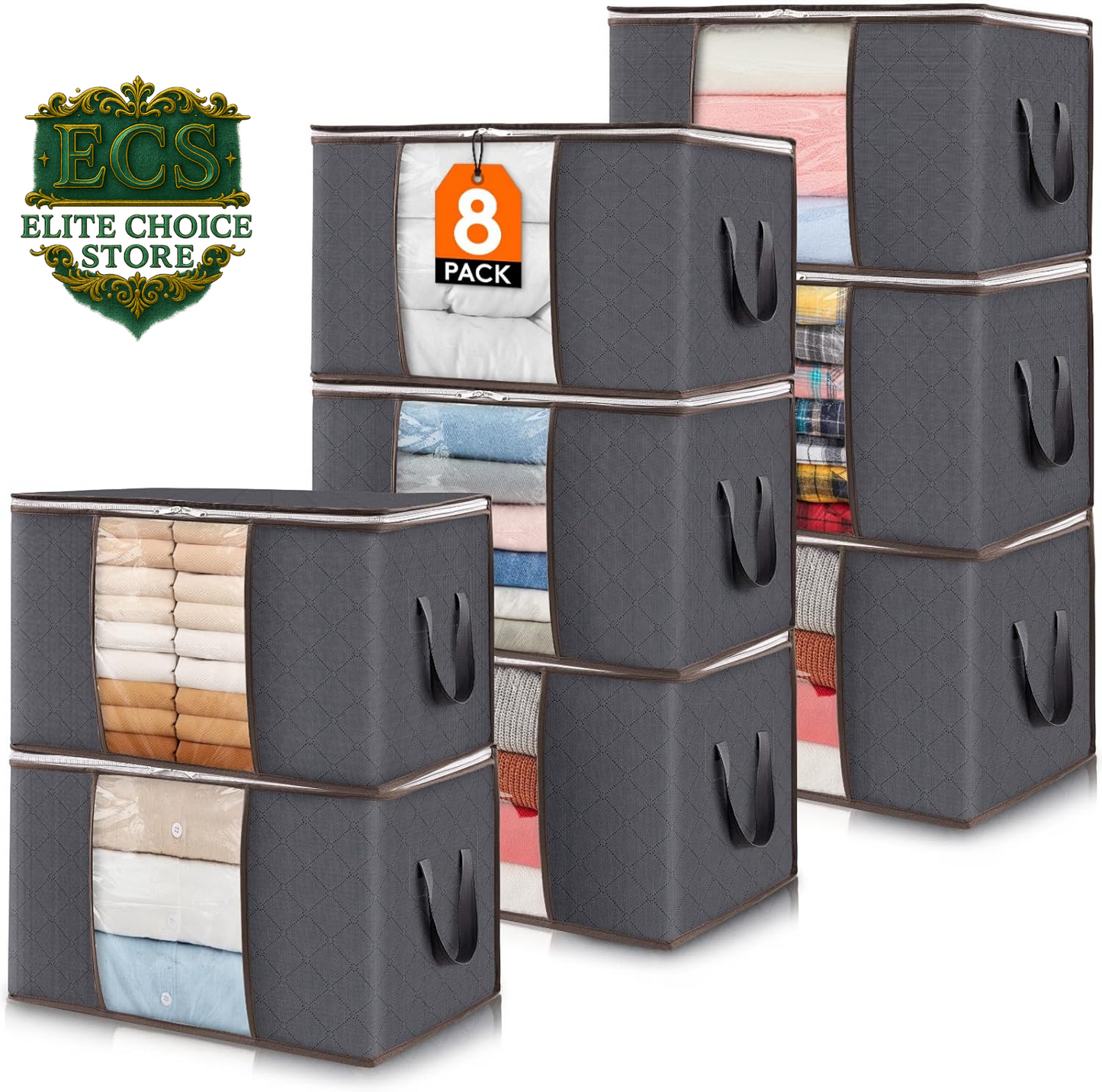 Organize Your Space with Lifewit's 6 Pack Foldable Storage Bins! Perfect for Clothes, Blankets, and More! 🧺✨ #HomeOrganization #StorageSolutions