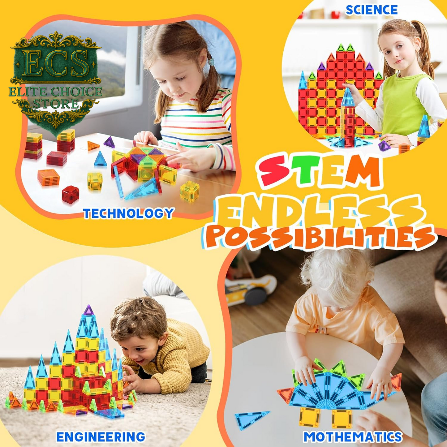 Magnetic Tiles, Travel Mini Magnetic Tiles, STEM Building Blocks Sets, Construction Travel Set Toys for Boys Girls Kids Toddlers Ages 3 4 5 6 7 8 9+ Year Old