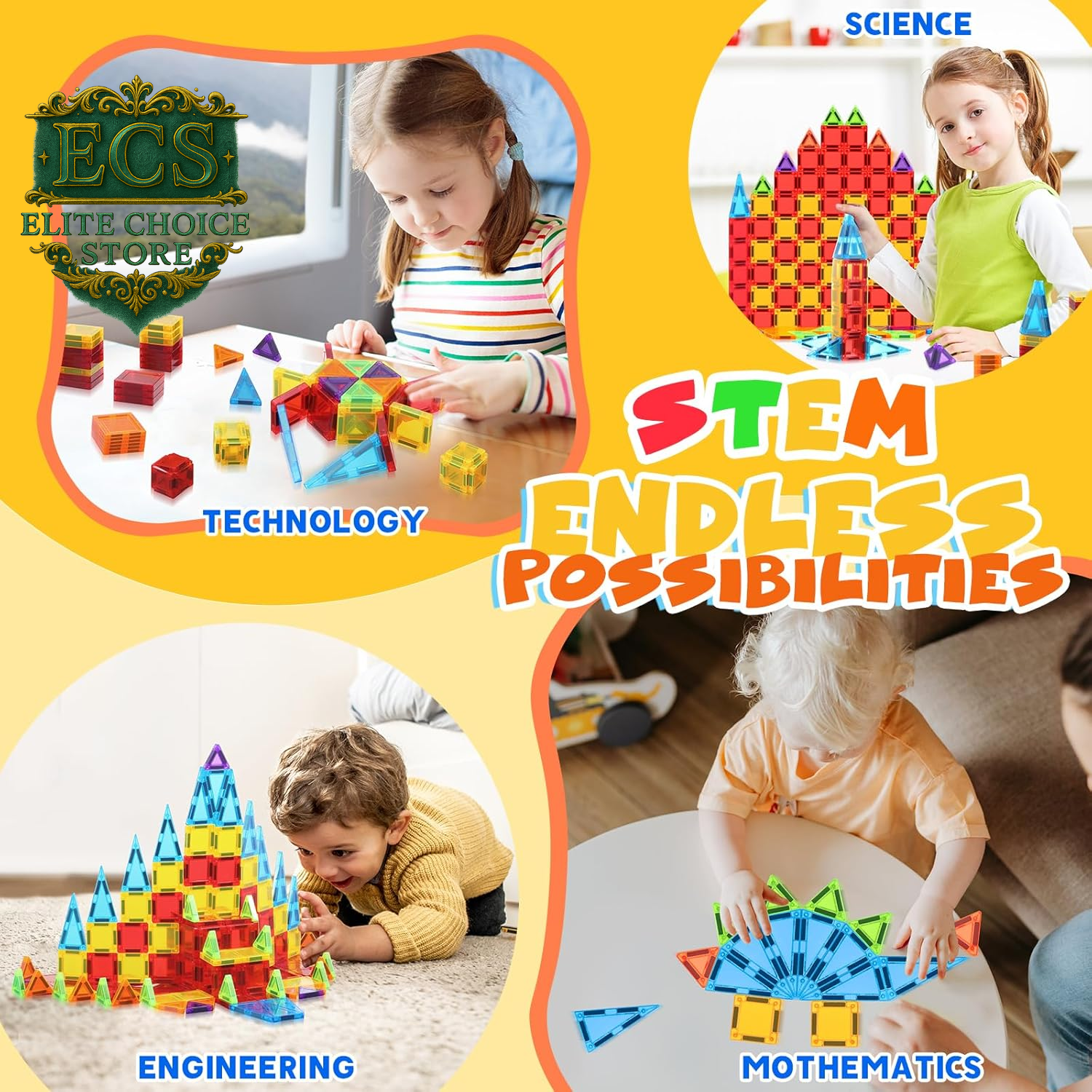 Magnetic Tiles, Travel Mini Magnetic Tiles, STEM Building Blocks Sets, Construction Travel Set Toys for Boys Girls Kids Toddlers Ages 3 4 5 6 7 8 9+ Year Old