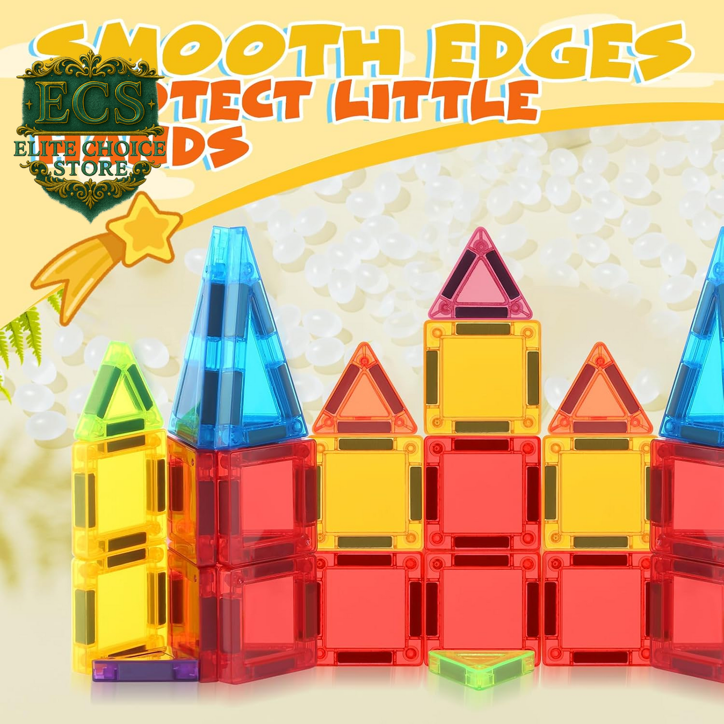 Magnetic Tiles, Travel Mini Magnetic Tiles, STEM Building Blocks Sets, Construction Travel Set Toys for Boys Girls Kids Toddlers Ages 3 4 5 6 7 8 9+ Year Old