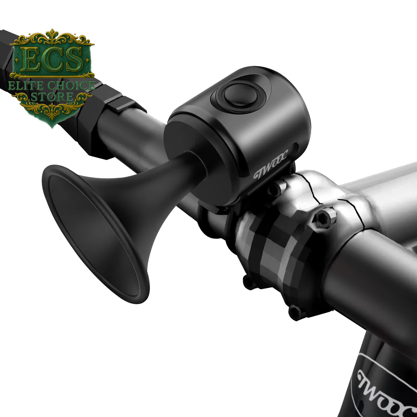 TWOOC Bicycle Electronic Horn Loud Warning Sound CR2032 Battery 120Db IPX4 Waterproof Suitable for Road and Mountain Bike