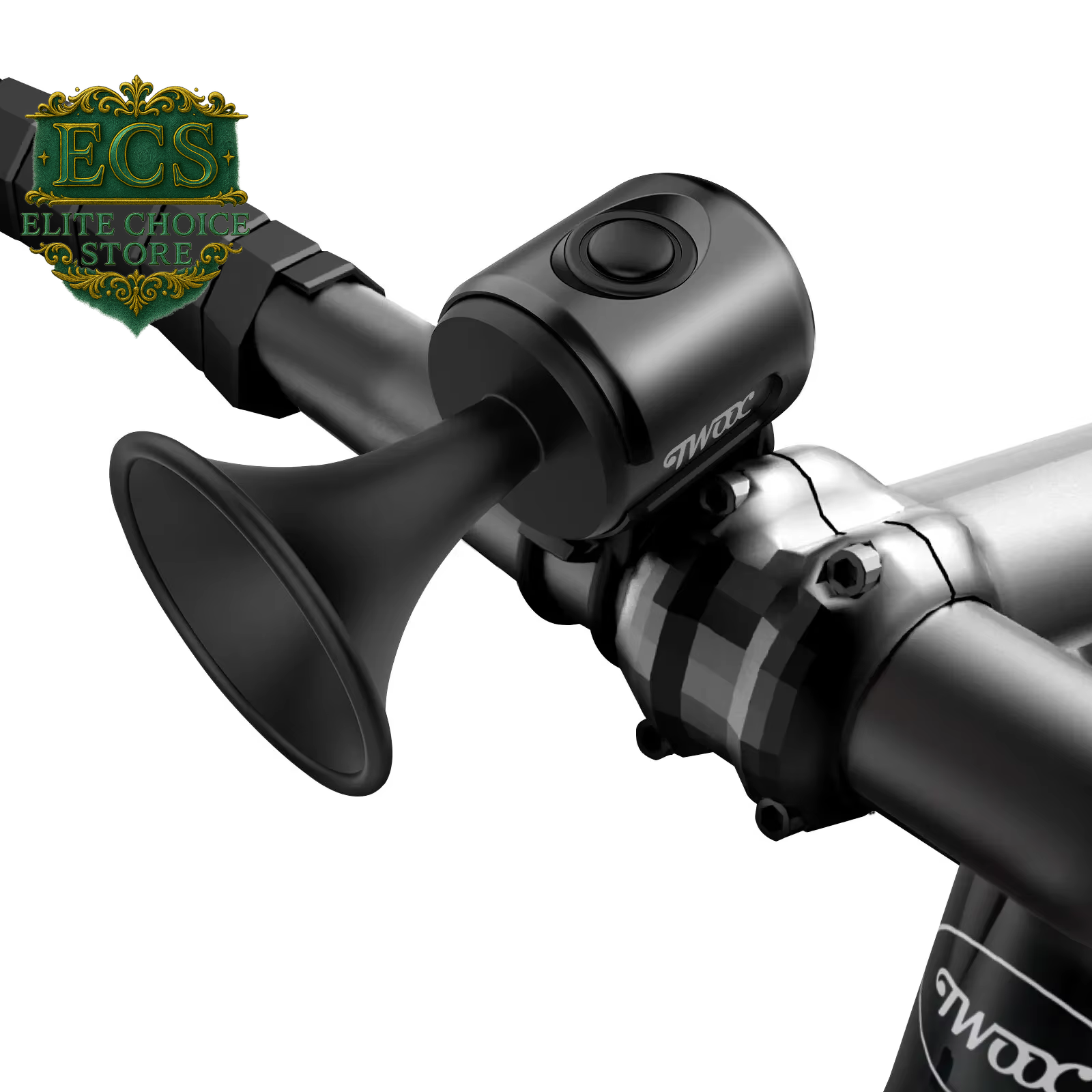 TWOOC Bicycle Electronic Horn Loud Warning Sound CR2032 Battery 120Db IPX4 Waterproof Suitable for Road and Mountain Bike