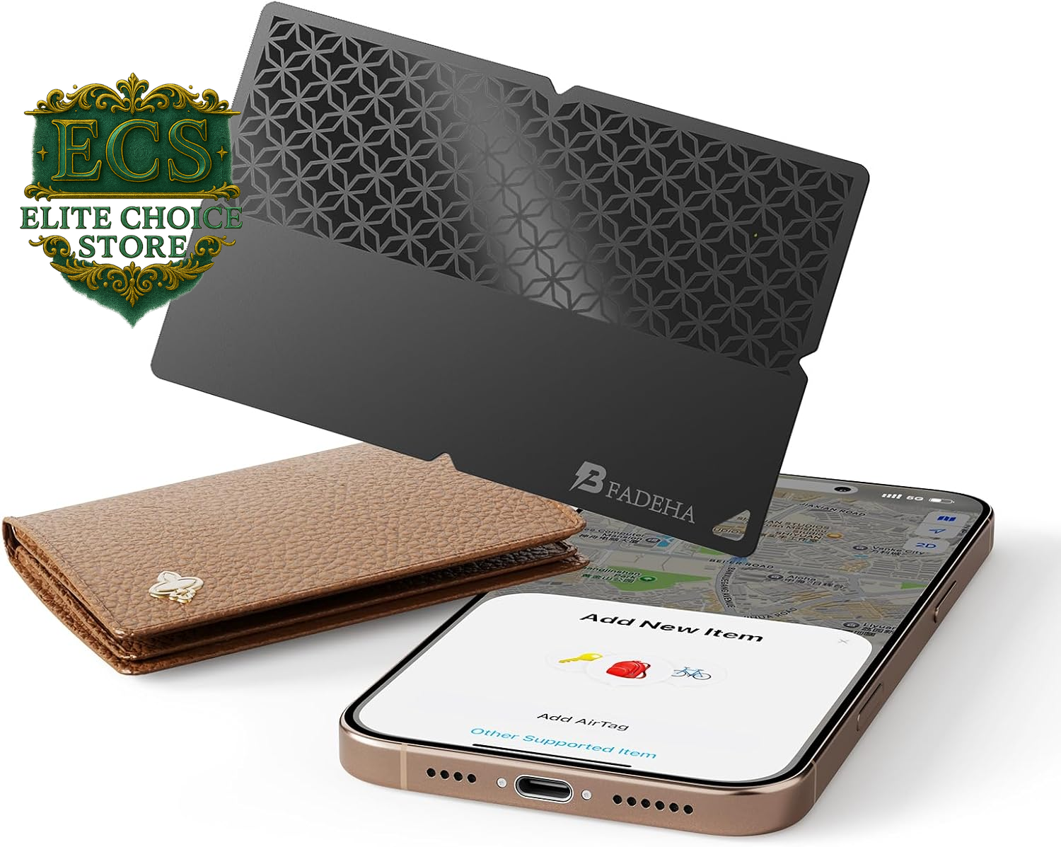 2025 [Apple Mfi Certified] (Ios Only) Bluetooth Tracker Smart Finder for Apple Find My Iphone Card Wallet GPS Tracker, 5-10 Years Battery, Keys Finder and Item Locator for Keys, Bags, Passport