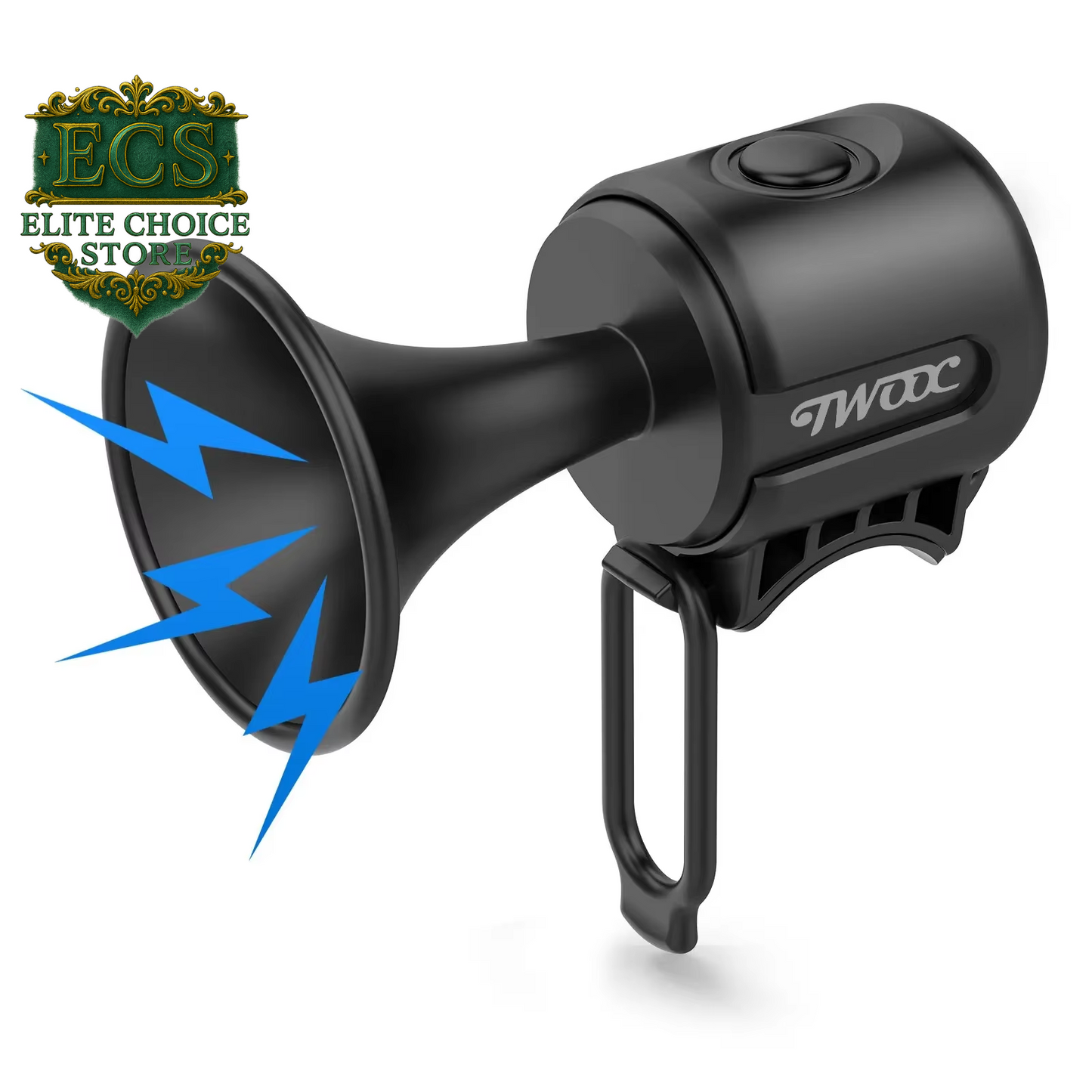 TWOOC Bicycle Electronic Horn Loud Warning Sound CR2032 Battery 120Db IPX4 Waterproof Suitable for Road and Mountain Bike