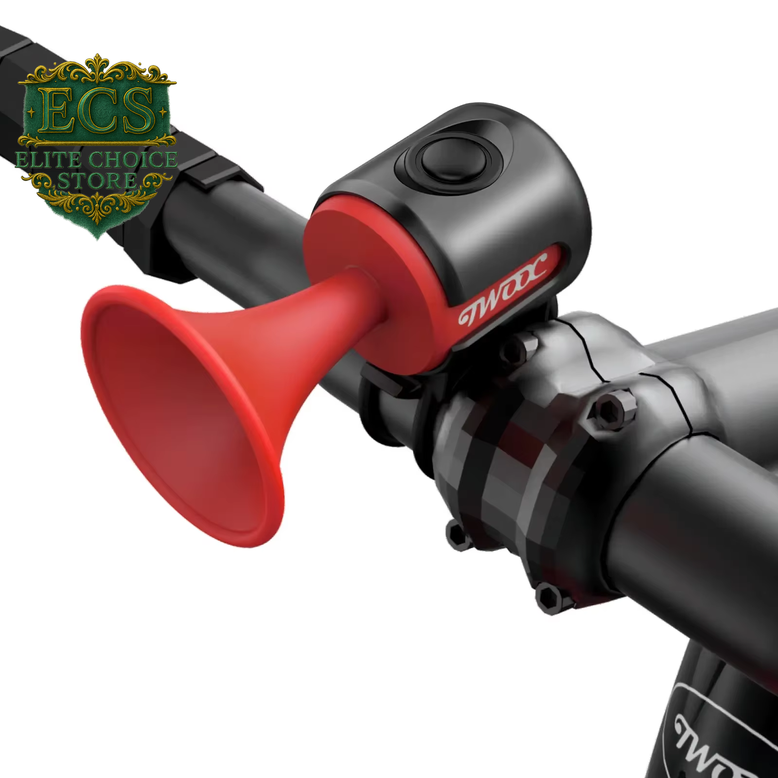 TWOOC Bicycle Electronic Horn Loud Warning Sound CR2032 Battery 120Db IPX4 Waterproof Suitable for Road and Mountain Bike