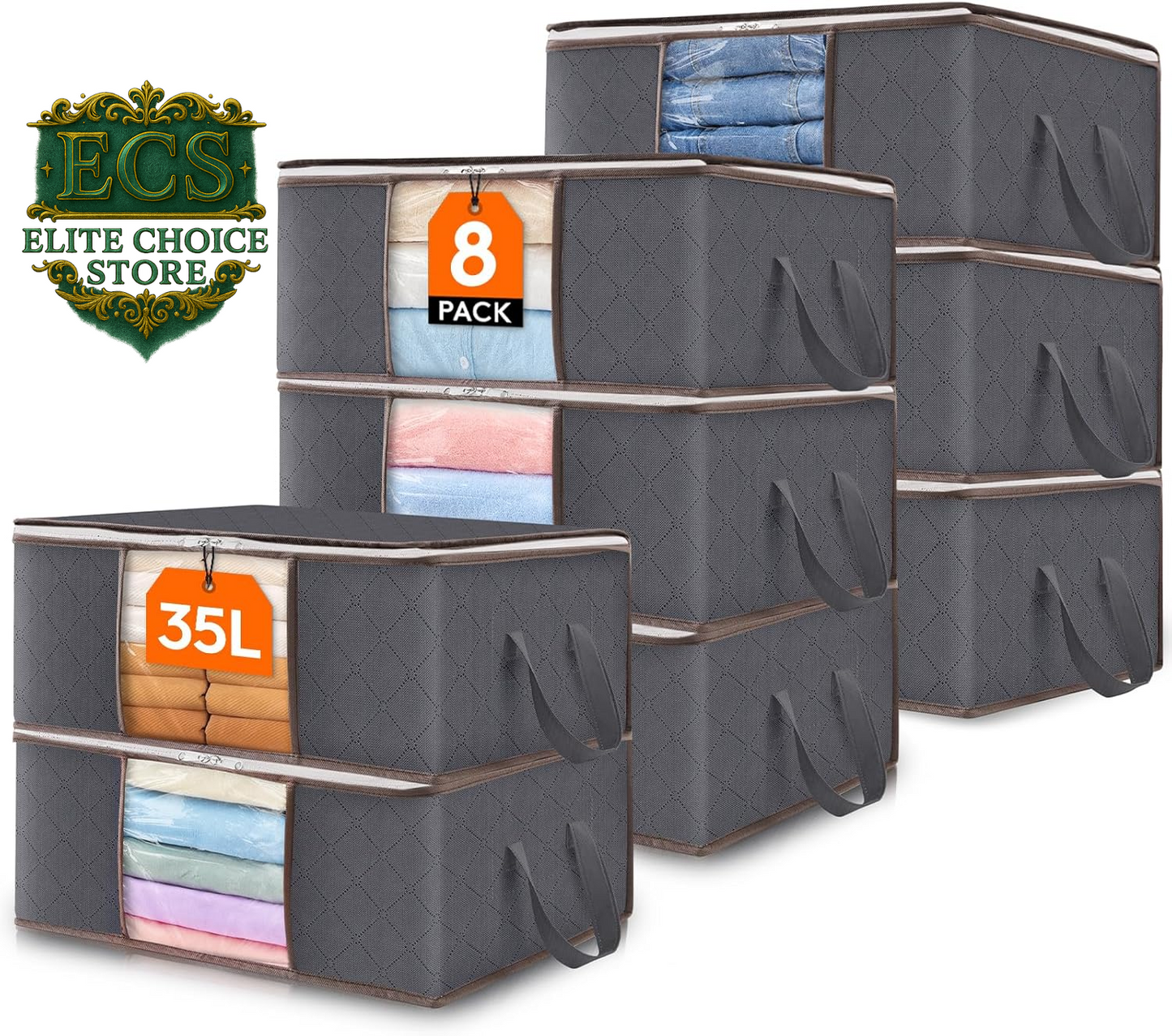 Organize Your Space with Lifewit's 6 Pack Foldable Storage Bins! Perfect for Clothes, Blankets, and More! 🧺✨ #HomeOrganization #StorageSolutions