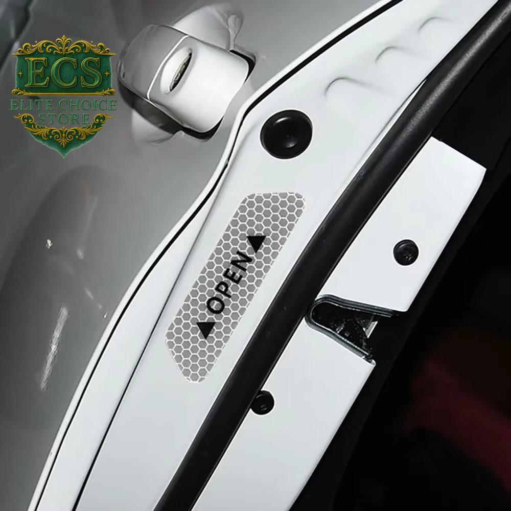 4PCS Car Accessories Car Stickers Reflective Warning Sticker Wheel Eyebrows Door Opening Sticker Diamond Wheel Reflective Strip