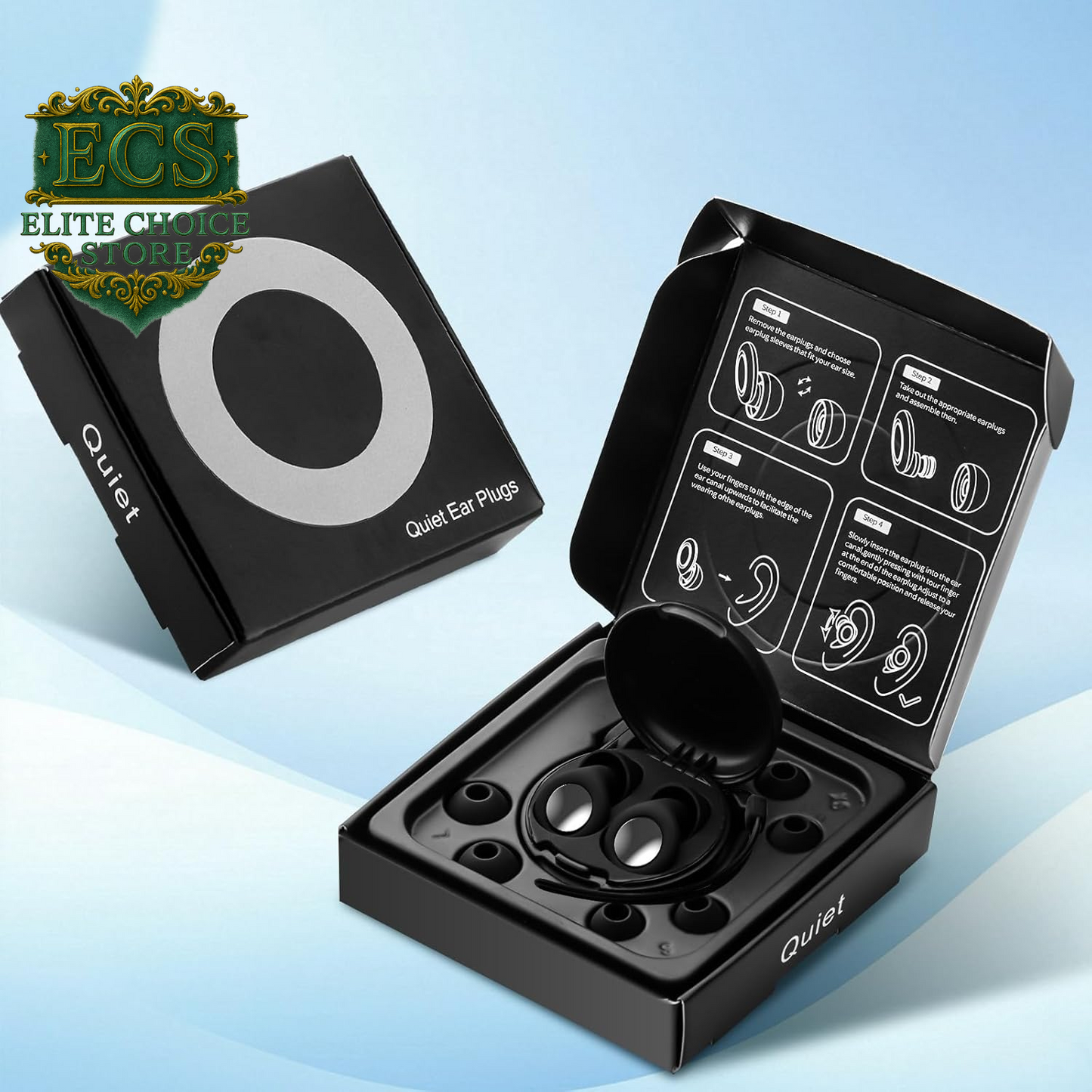 Ear Plugs for Sleeping Noise Cancelling, 25Db Ear Plugs for Noise Reduction with 8 Ear Tips, Reusable Silicone Earplugs Hearing Protection for Concert, Motorcycle, Sleep,And Snoring