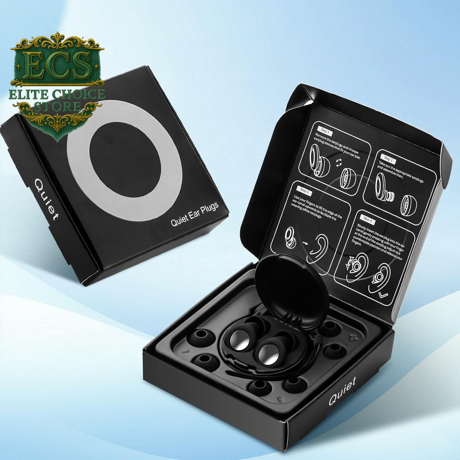 Ear Plugs for Sleeping Noise Cancelling, 25Db Ear Plugs for Noise Reduction with 8 Ear Tips, Reusable Silicone Earplugs Hearing Protection for Concert, Motorcycle, Sleep,And Snoring