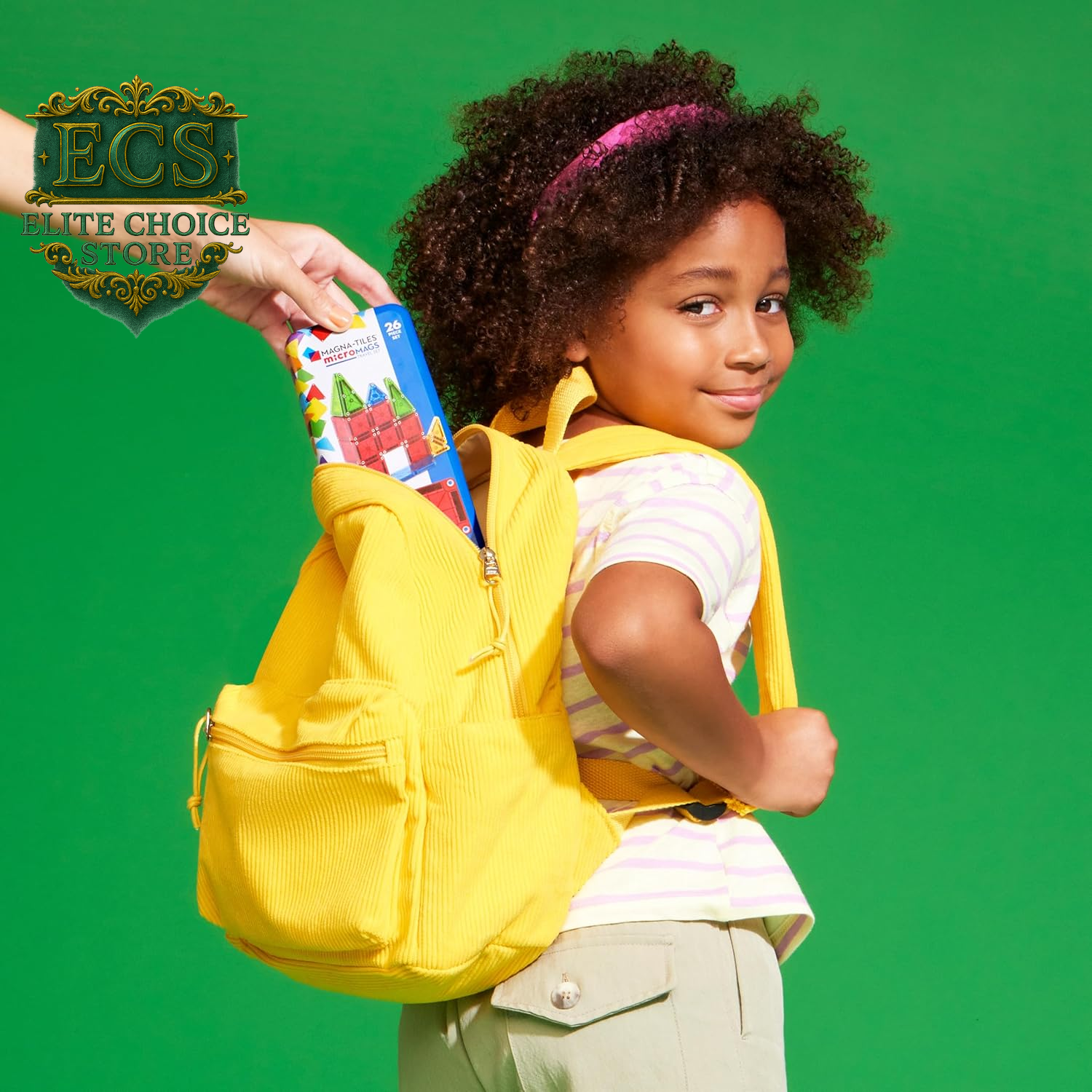 MAGNA-TILES Micromags 26-Piece Travel Magnetic Construction Set – Bold Colors, the Original Magnetic Building Brand