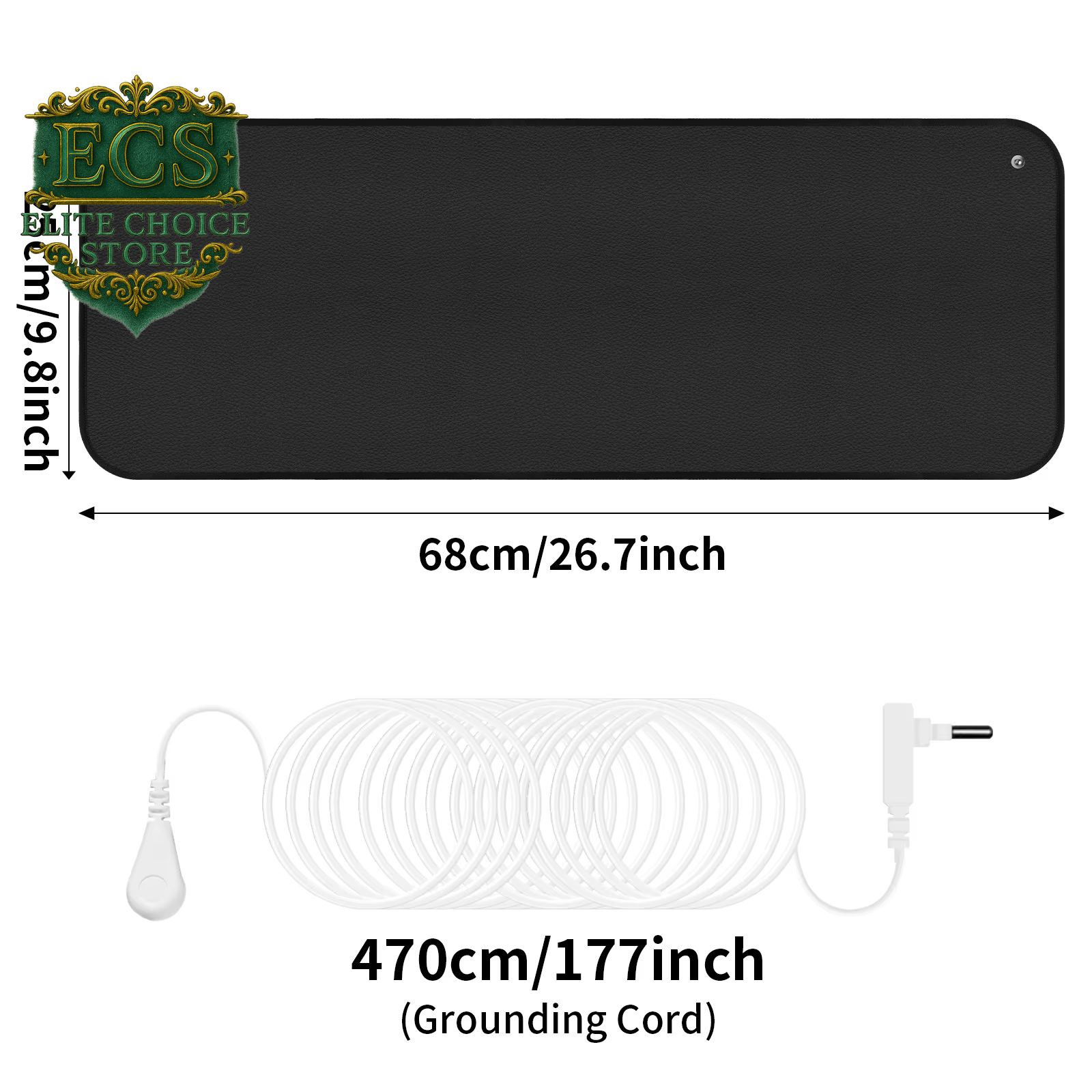 6 Size Earthing Mat Soft PU Grounding Pad for Improves Sleep Enhanced Circulation Reduces Pain Home Yoga Foot Mat Table Desk Rug