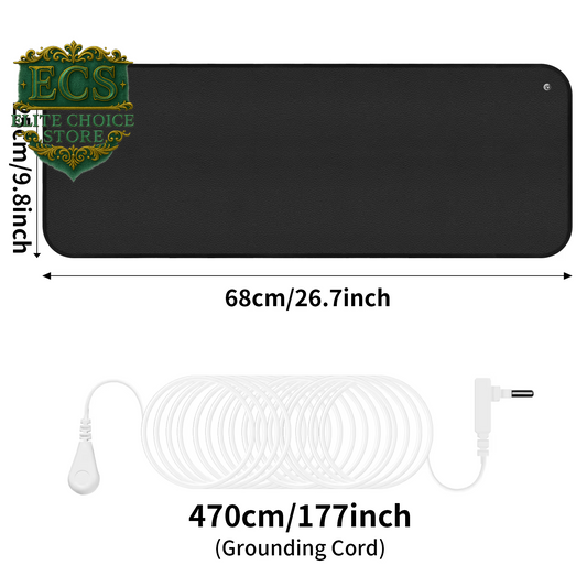 6 Size Earthing Mat Soft PU Grounding Pad for Improves Sleep Enhanced Circulation Reduces Pain Home Yoga Foot Mat Table Desk Rug