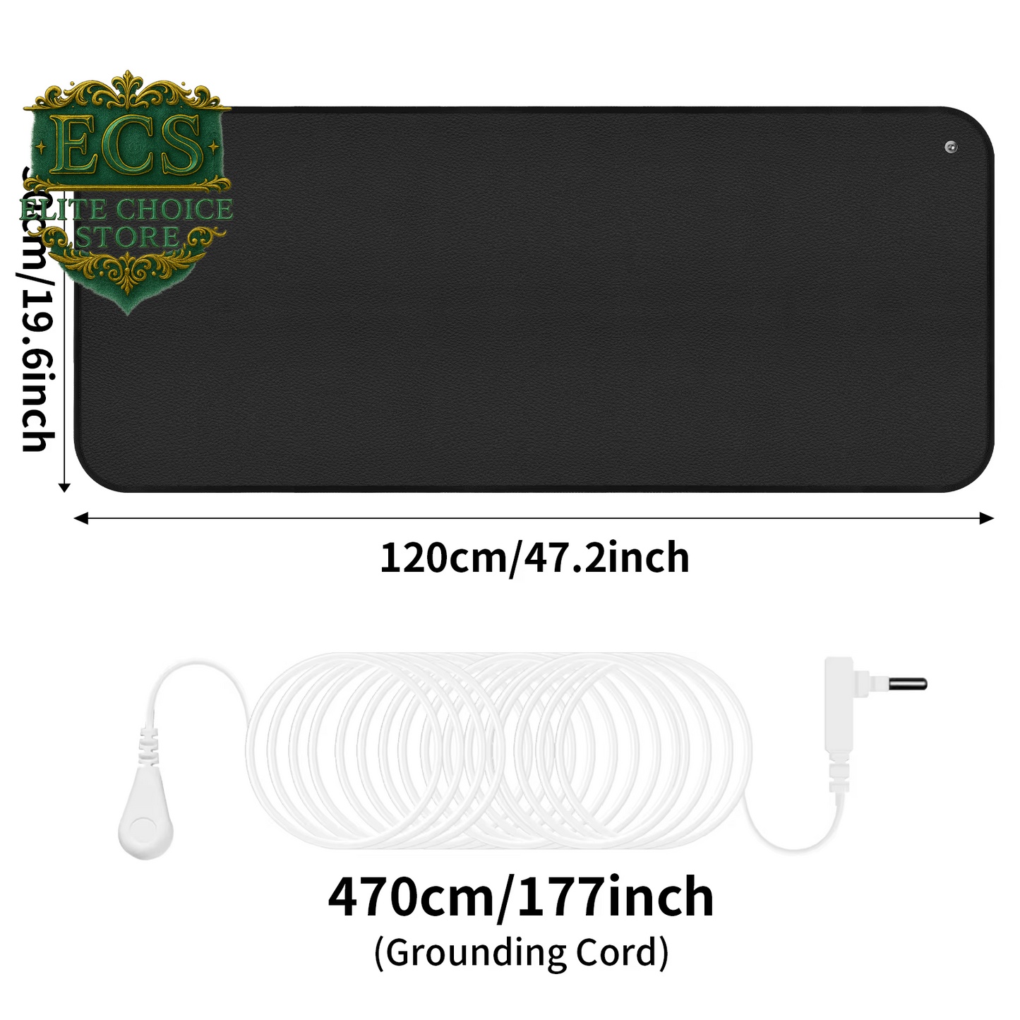 6 Size Earthing Mat Soft PU Grounding Pad for Improves Sleep Enhanced Circulation Reduces Pain Home Yoga Foot Mat Table Desk Rug