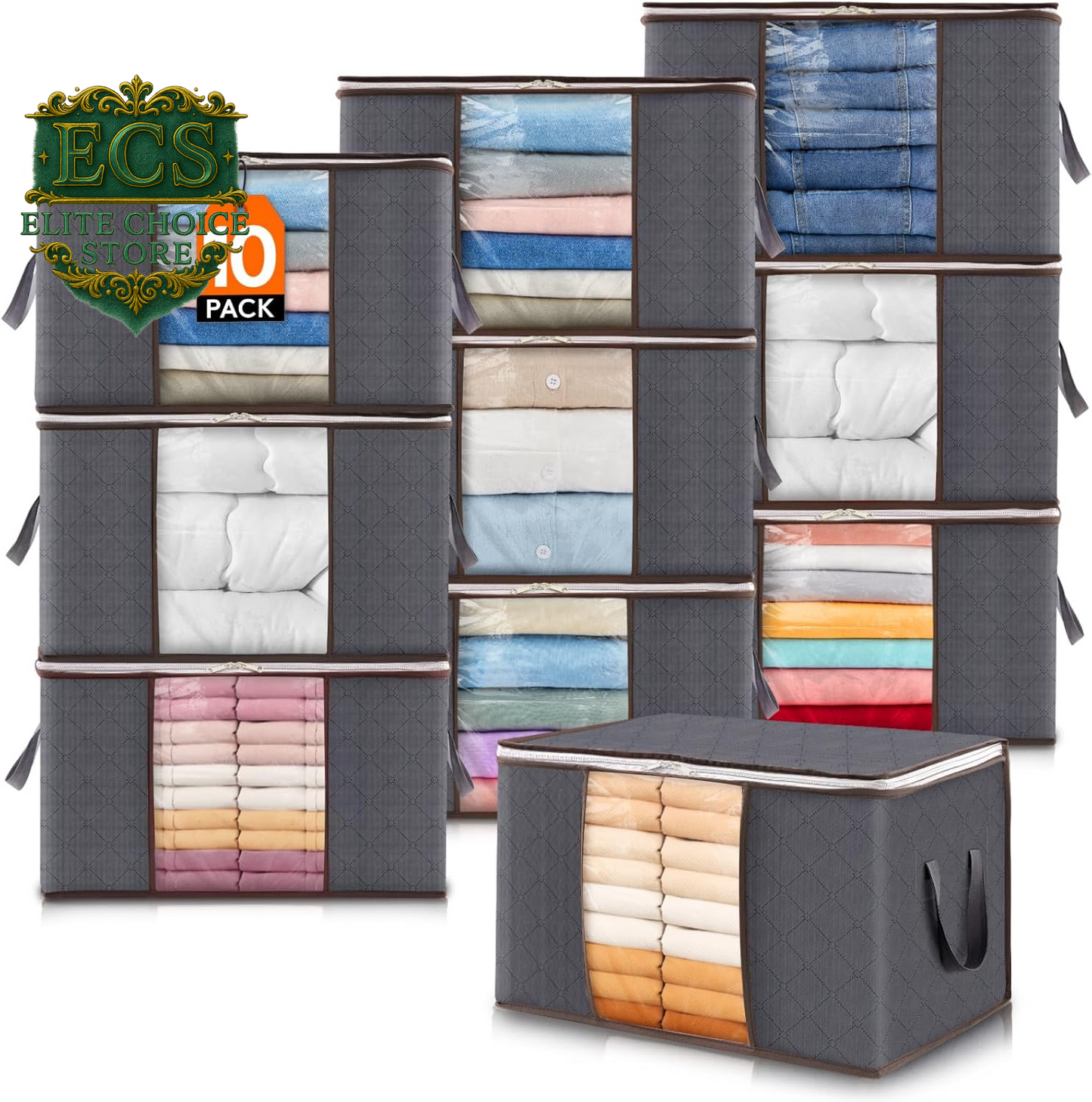 Organize Your Space with Lifewit's 6 Pack Foldable Storage Bins! Perfect for Clothes, Blankets, and More! 🧺✨ #HomeOrganization #StorageSolutions