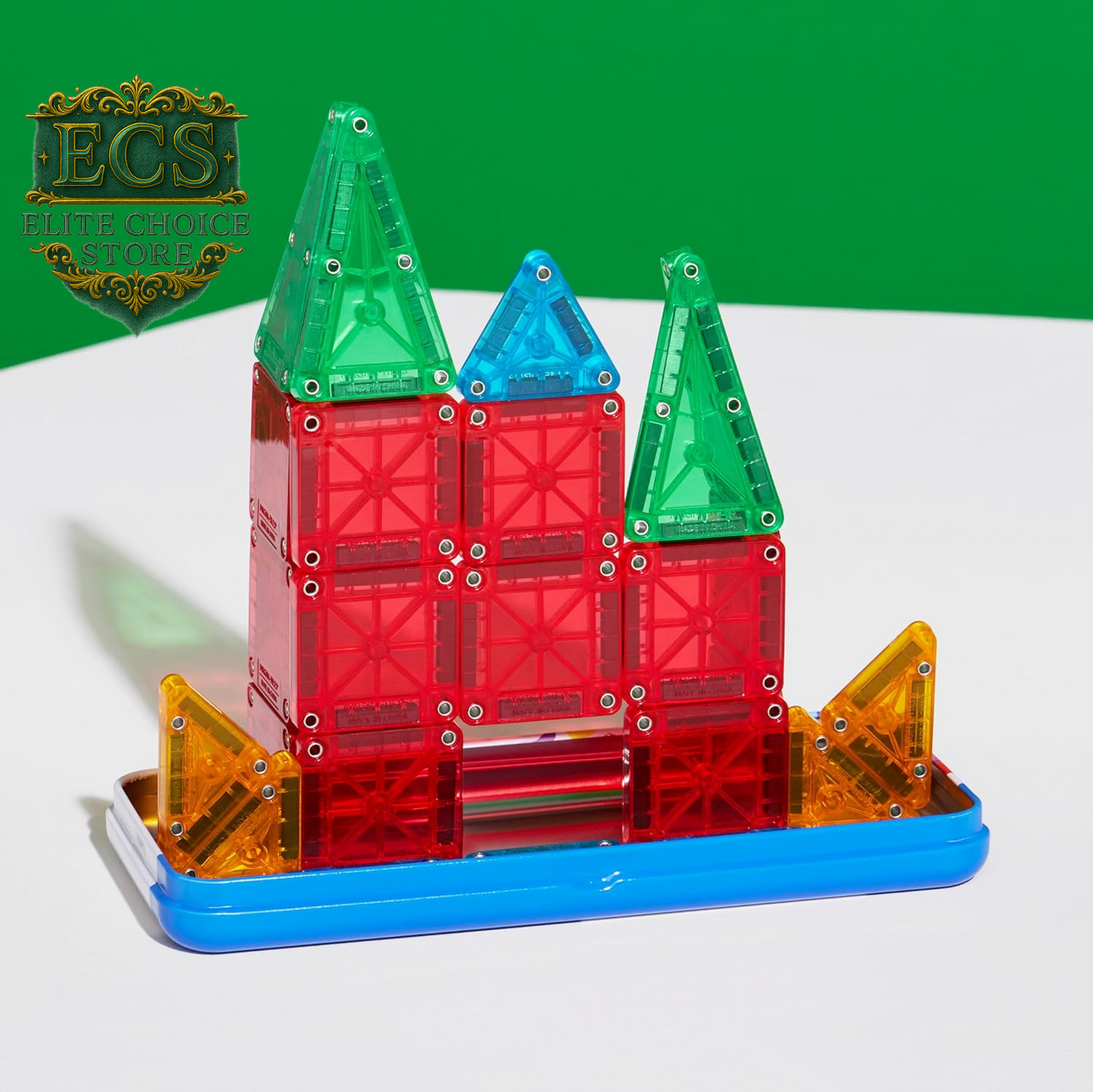 MAGNA-TILES Micromags 26-Piece Travel Magnetic Construction Set – Bold Colors, the Original Magnetic Building Brand