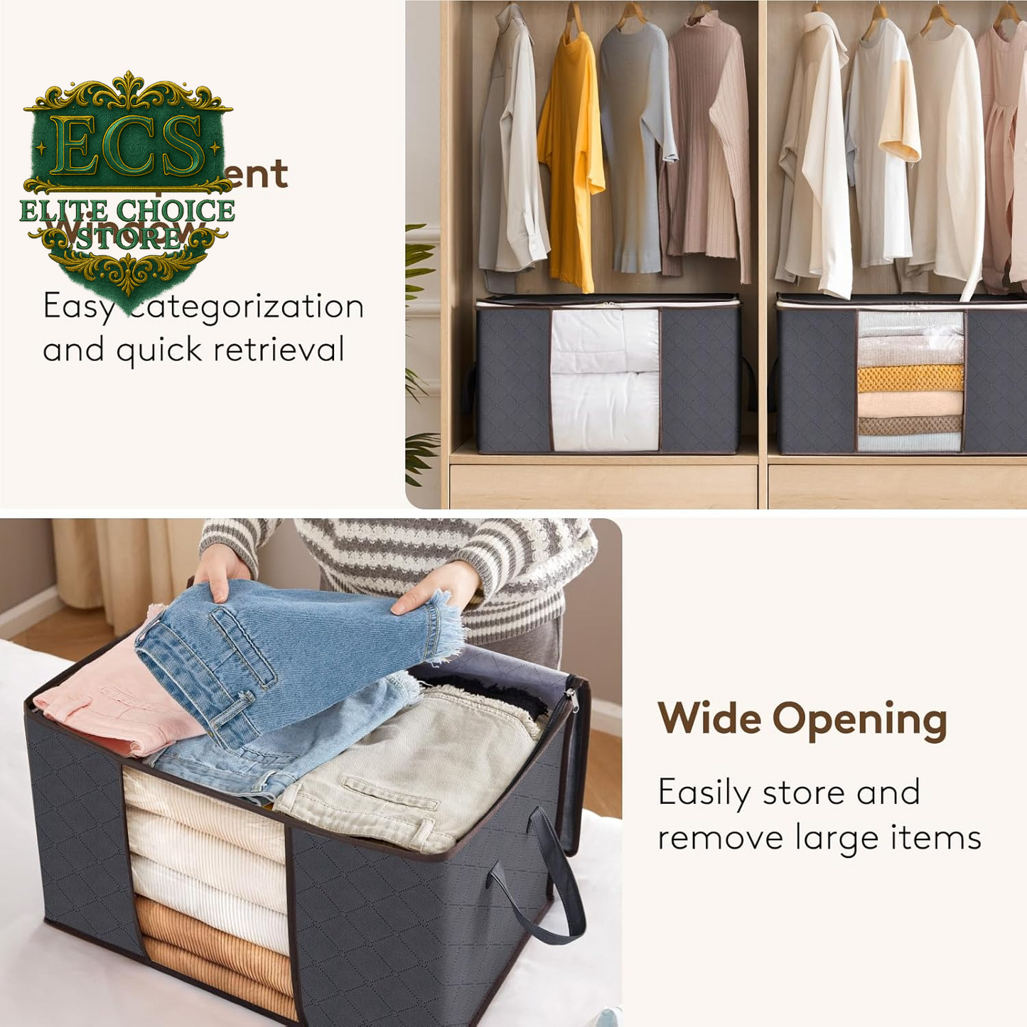 Organize Your Space with Lifewit's 6 Pack Foldable Storage Bins! Perfect for Clothes, Blankets, and More! 🧺✨ #HomeOrganization #StorageSolutions