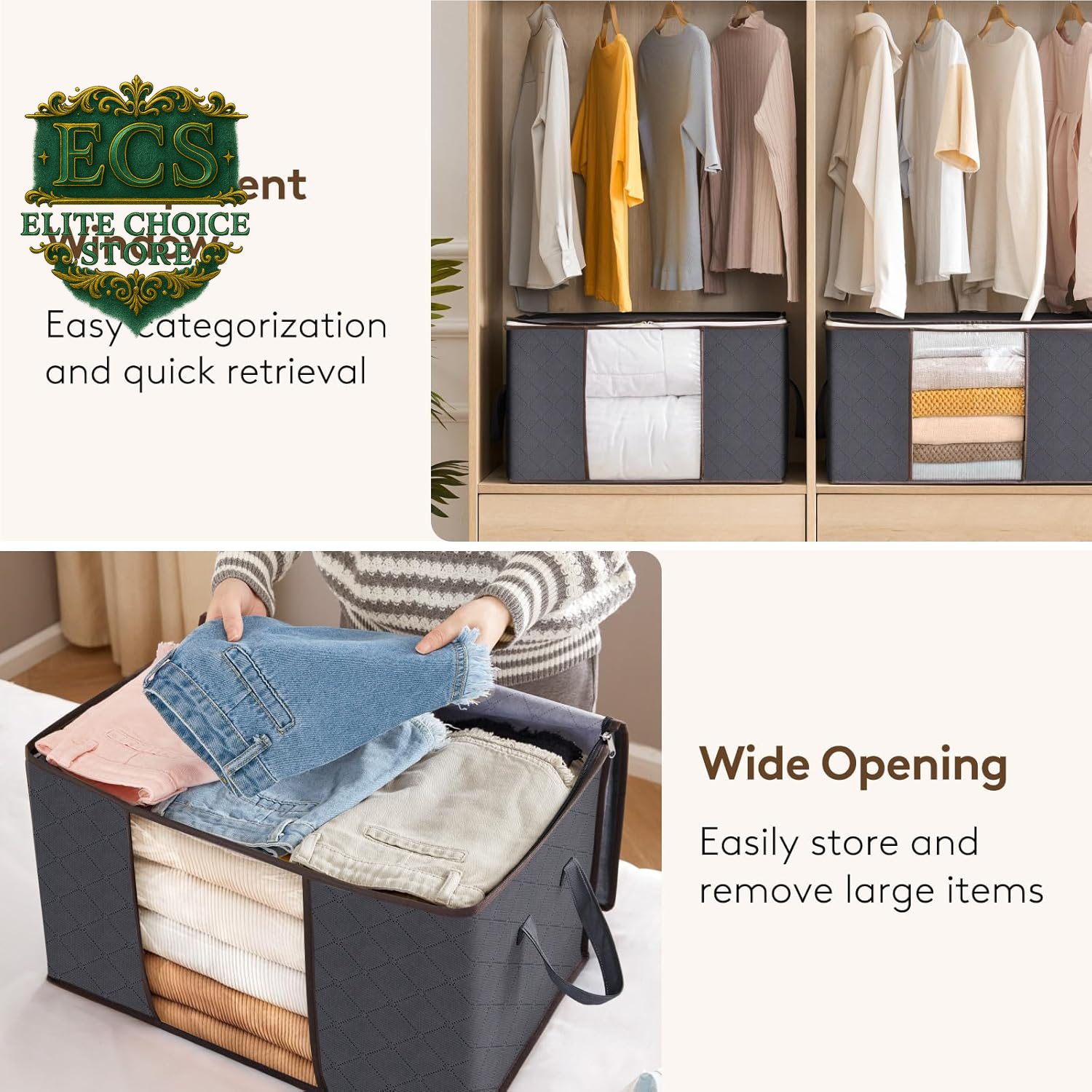 Organize Your Space with Lifewit's 6 Pack Foldable Storage Bins! Perfect for Clothes, Blankets, and More! 🧺✨ #HomeOrganization #StorageSolutions