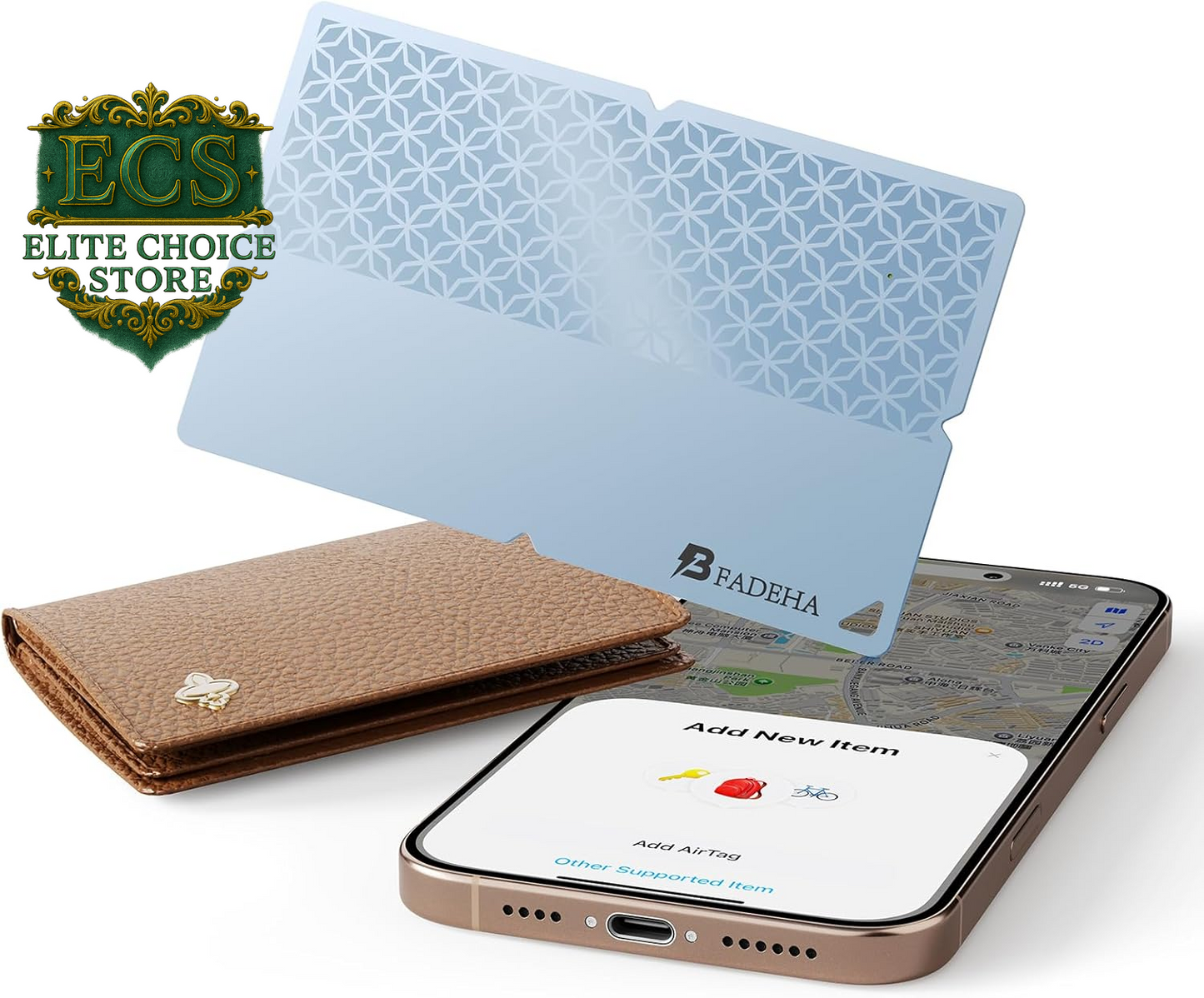 2025 [Apple Mfi Certified] (Ios Only) Bluetooth Tracker Smart Finder for Apple Find My Iphone Card Wallet GPS Tracker, 5-10 Years Battery, Keys Finder and Item Locator for Keys, Bags, Passport