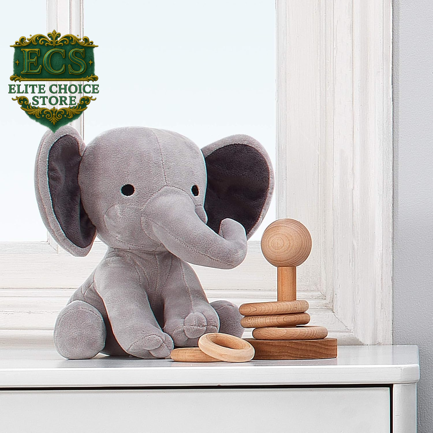 Bedtime Originals Choo Choo Express Plush Elephant - Humphrey
