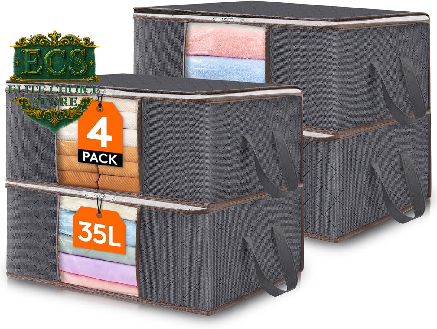 Organize Your Space with Lifewit's 6 Pack Foldable Storage Bins! Perfect for Clothes, Blankets, and More! 🧺✨ #HomeOrganization #StorageSolutions