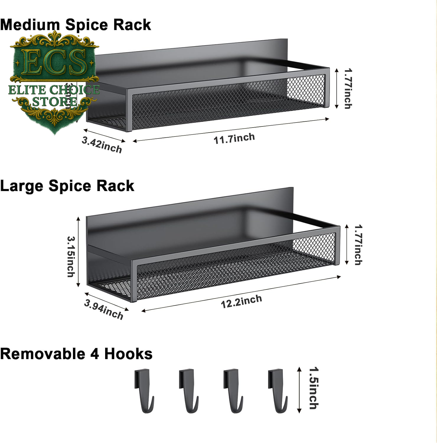 Transform your kitchen with the Aufworld Magnetic Spice Rack! 🧂✨ This 2-pack fridge organizer features moveable hooks for ultimate storage solutions. Say goodbye to clutter and hello to style! #KitchenOrganization #MagneticShelf