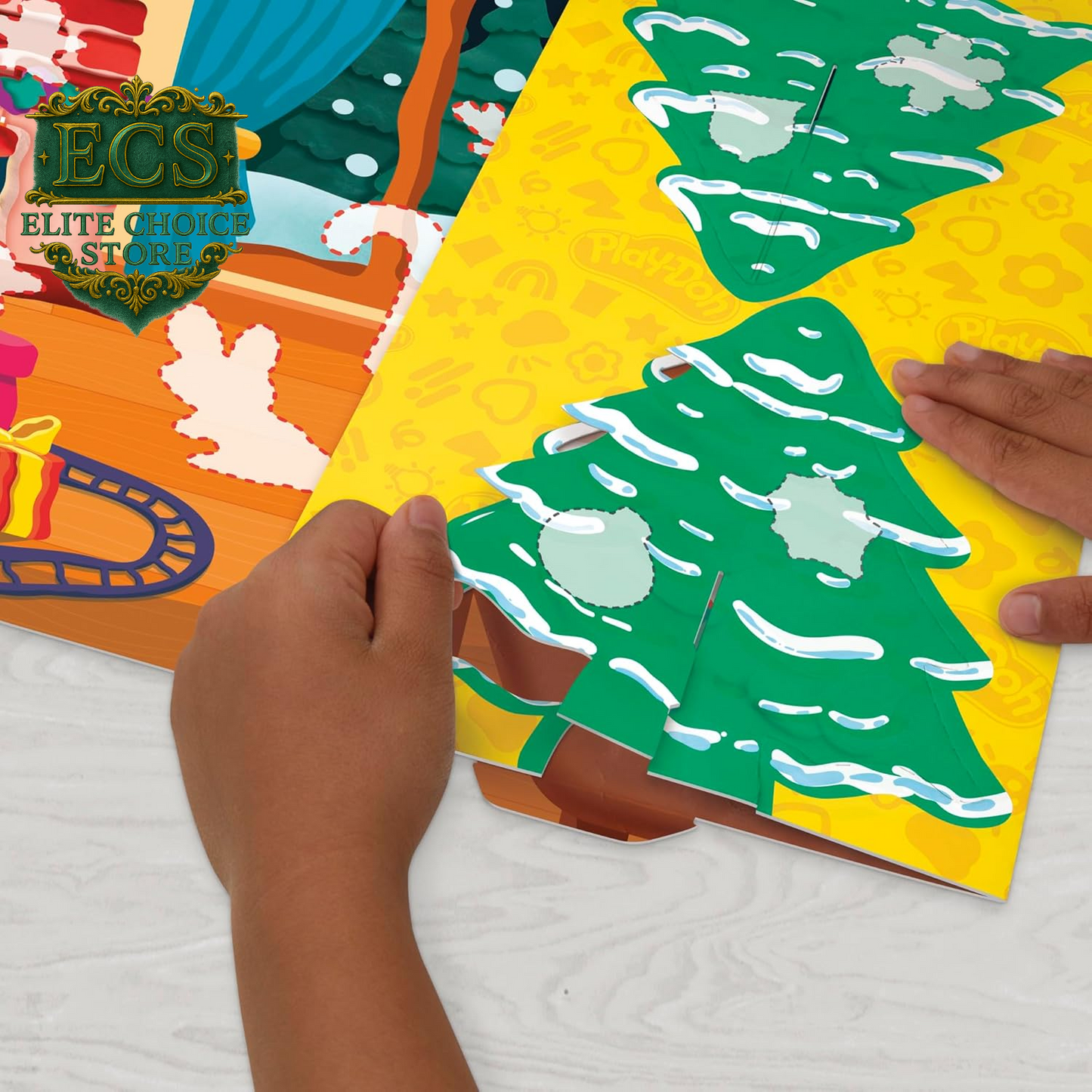 Play-Doh Holiday Advent Calendar for Kids 3 and Up, 24 Day Countdown, Multiple Surprise Gifts behind Each Door, Arts & Crafts