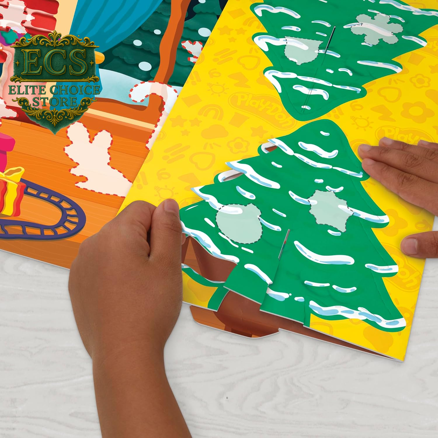 Play-Doh Holiday Advent Calendar for Kids 3 and Up, 24 Day Countdown, Multiple Surprise Gifts behind Each Door, Arts & Crafts