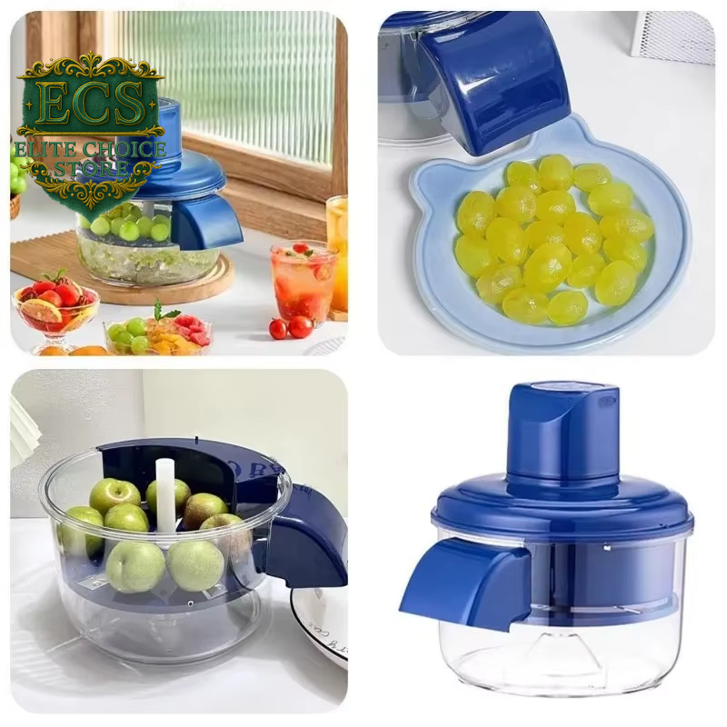 Automatic Electric Machine for Peeling Grapes, Skin Dissolving Hands-Free for Berries and Fruits, Fruit Preparation Tool, Easy P