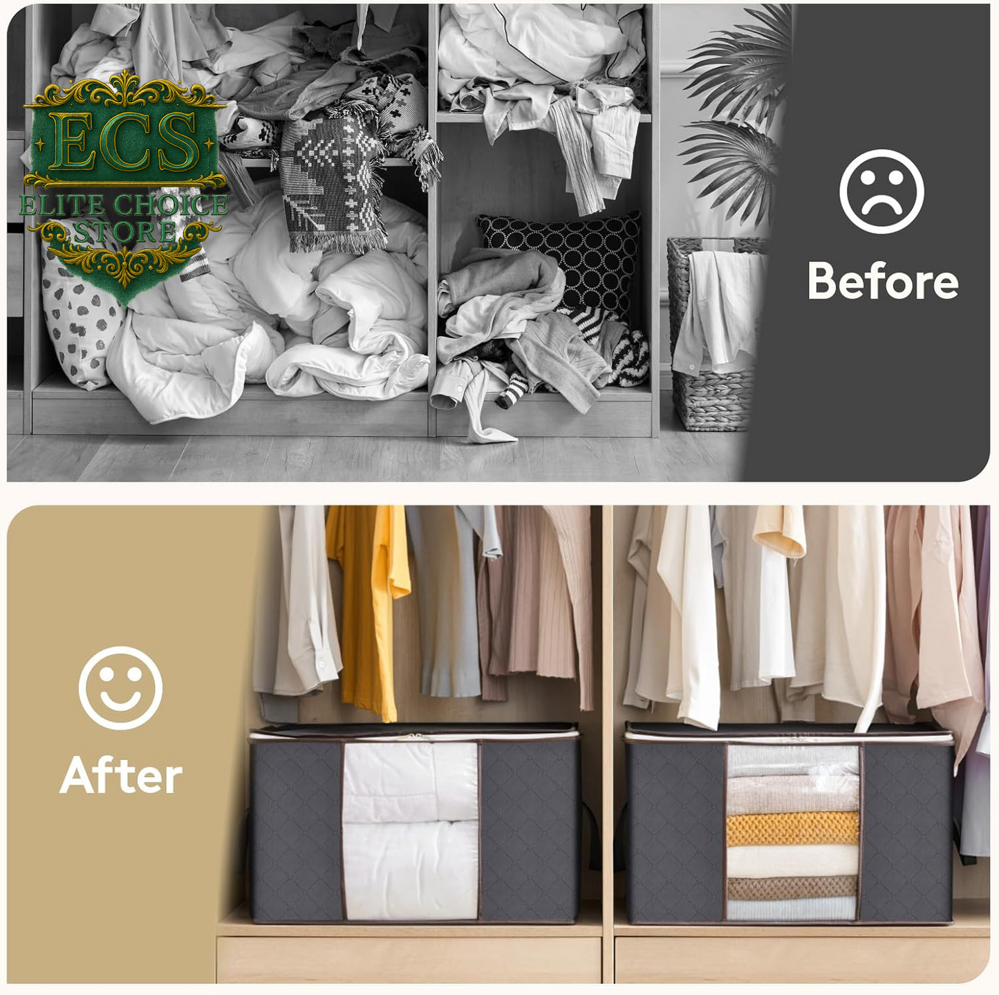 Organize Your Space with Lifewit's 6 Pack Foldable Storage Bins! Perfect for Clothes, Blankets, and More! 🧺✨ #HomeOrganization #StorageSolutions