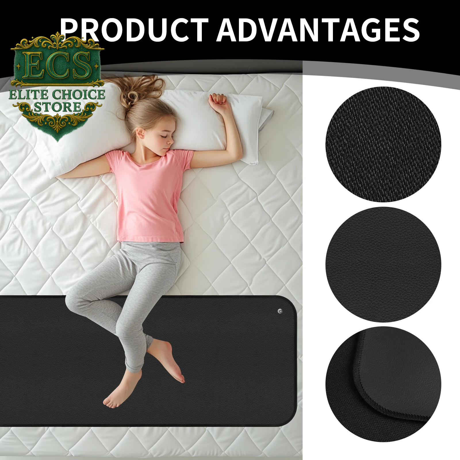 6 Size Earthing Mat Soft PU Grounding Pad for Improves Sleep Enhanced Circulation Reduces Pain Home Yoga Foot Mat Table Desk Rug