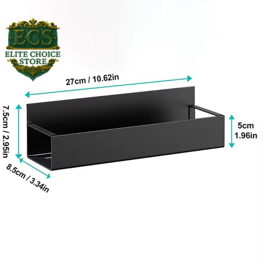 Aufworld Magnetic Spice Rack 2-Pack – Fridge Organizer Shelves with Moveable Hooks for Kitchen Storage