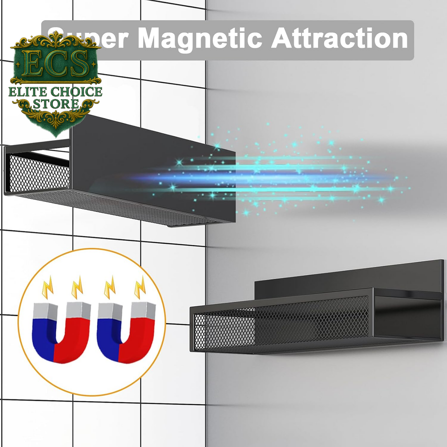 Transform your kitchen with the Aufworld Magnetic Spice Rack! 🧂✨ This 2-pack fridge organizer features moveable hooks for ultimate storage solutions. Say goodbye to clutter and hello to style! #KitchenOrganization #MagneticShelf