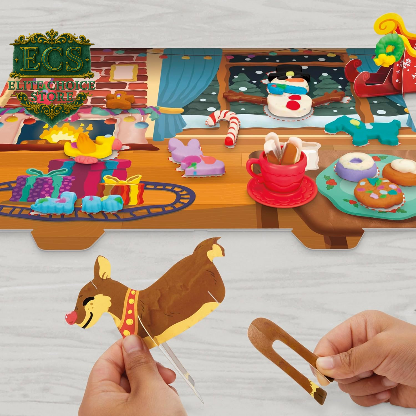 Play-Doh Holiday Advent Calendar for Kids 3 and Up, 24 Day Countdown, Multiple Surprise Gifts behind Each Door, Arts & Crafts