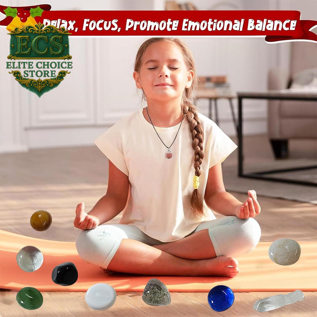 Advent Calendar 2025 Rocks – Crystal Agate Stone 24 Days Xmas Gift Purple UK HOT