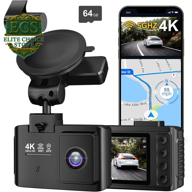 Capture Every Moment: 4K Front & 2.5K Rear Dual Dash Cam with WiFi & GPS - Perfect for Day & Night Adventures! 🚗💨📸 #DashCam #CarSafety